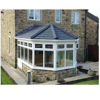 China Residential Outdoor Conservative Glass House Topwindow Houses Factory Price Aluminum Garden Sunroom for sale