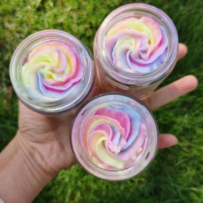 China Exfoliator Whipped Ice Cream Butter Body Cream Shea Fruits Ingredients Chemical Free Cruelty Vegan Moisturizer Body Butter Lotion for sale