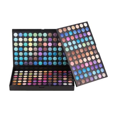 China 252 Colors Eyeshadow Wholesale Waterproof Three-Layer Flat Full-function Eyeshadow Makeup Palette for sale