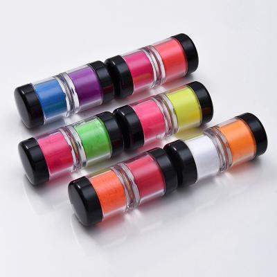 China Nail Art Salon 12 Colors Dye Powder Nail Gradient Candy Color Glitter Neon Dyes For Nails Dust Fluorescent for sale