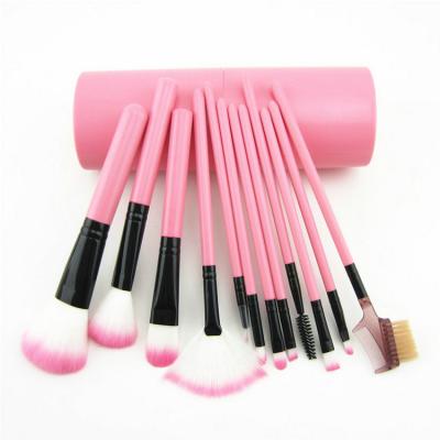 China Angular Blush Hot Marble Makeup Brushes12Pcs Makeup Brush+Brush Barrel Makeup Cosmetics Kit Foundation Powder Blush Contour Make Up Brush for sale