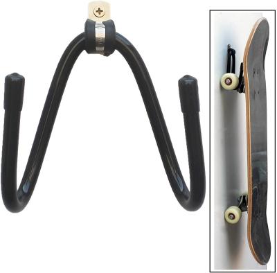 China Anti-Scratch Skateboard Wall Mount Skateboard Wall Hanger Storage Rack Flexible Hanger Fits Cruiser Boards Skateboards Penny Boards Longboards for sale