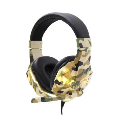 China SOYTO Headband Gaming Headset With Trim - Sound Volume Button Good Quality Earphone Camouflage Lightweight 3.5mm+USB Stereo Speaker For Xbox/PS4/P for sale