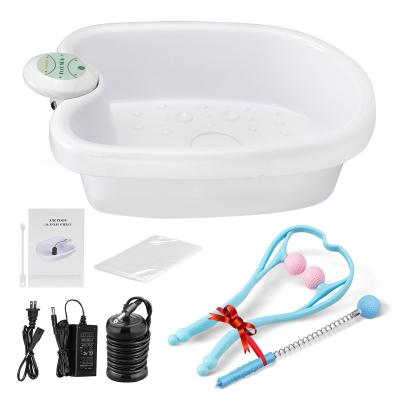 China Convenient Small Size Portable Aqua Chi Cleanse Spa Neck Foot Detox Machine Detox Foot Bath Machine Ionic Massager for sale