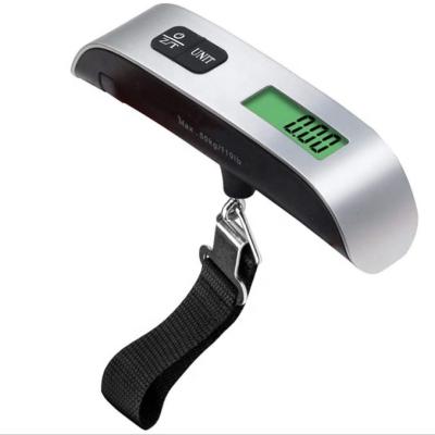 China Travel Backlight Mini Weighing Luggage Scale Digital Home Hanging Blue Luggage Scale 50kg for sale