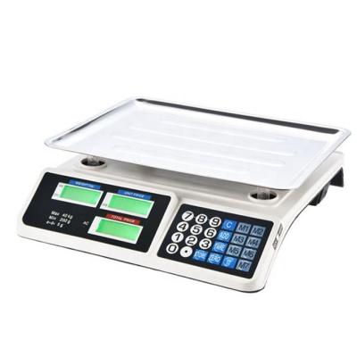 China Market Digital Commercial Scale 40kg Food Computing Scale / Fruit / Meat Weighing Scale for sale