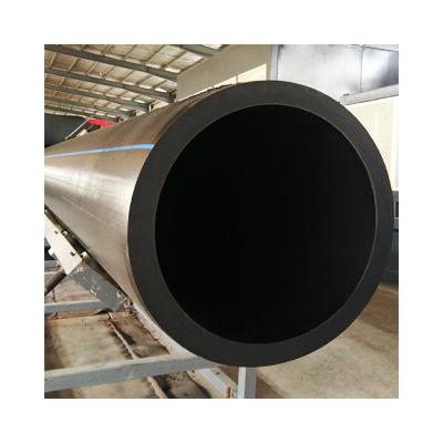 China Factory direct black blue stripe 200mm sdr11 pn10 pe100 225mm 315mm 630mm 1000mm 1200mm 8 inch HDPE drinking water pipe for underground water for sale