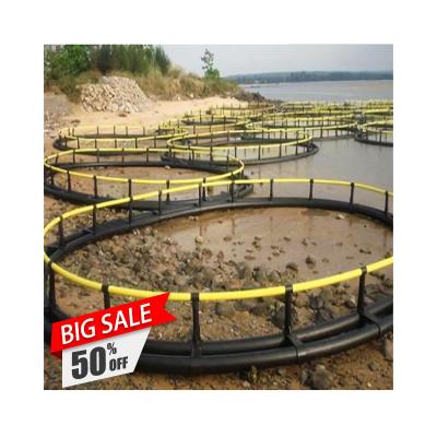 China Aquaculture Fish Farm 30-160m Perimeter Sea Bass HDPE Fish Farm Cage For Fish Farming for sale