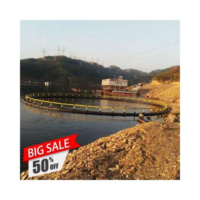 China Aquaculture Fish Farm HDPE Floating Fish Cage Deep Sea Aquaculture Tropical Sea Circular Cage for sale