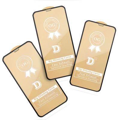 China 2020 new OG 3D armor gold 9H 3D tempered glass curved tempered glass for Iphone 11 pro for sale