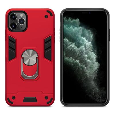 China Protect 2020 new cellphone phone case fashion ring tpu PC phone cover for iphone 11 pro for sale