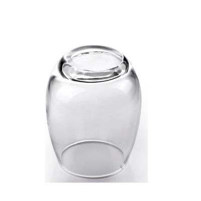 China Factory Supply Round Shape Clear Glass Double Wall Stocked Glass Coffee Cups for sale