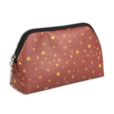 China 100% eco-friendly PU leather fashion cosmetic bag customs printed woman travel makeup bag cosmetic bags for sale