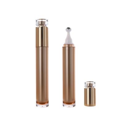 China 15ml Glass Cosmetic Eye Cream Roller Bottle High End Acrylic Serum Essential Oil Roll On Bottle for sale