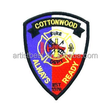 China 2018 Newest Embroidered Fire Rescue Stick On Uniform Patch for sale