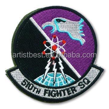 China Cheap Military Glitter Pattern Embroidered Uniform Patch for sale