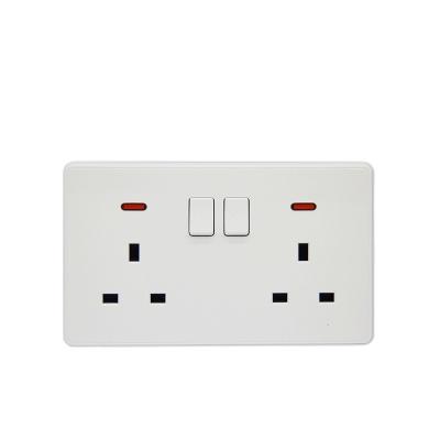 China PC + Copper Power Supplies 13A Wall Switched Socket With Neon for sale