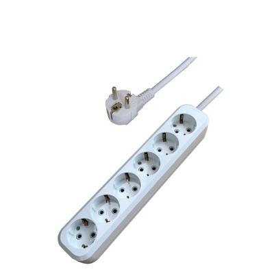 China Residential / General Purpose PCT ROHS, European Standard 220-250V 2 Pin ABS 6 Way Extension CE Electrical Socket for sale