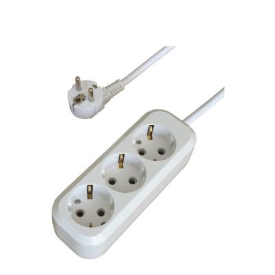 China European Standard 220-250V 2 Way Residential / General Purpose 3 Pin ABS Extension Socket CE CE ROHS ROHS for sale