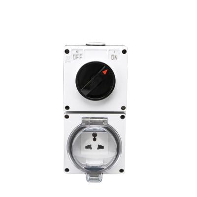 China IP66 Waterproof Multi-Function Waterproof Industrial Socket Outdoor Waterproof Outlet for sale