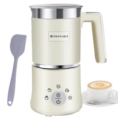 China Hotel Stainless Steel 5-in-1 Automatic Milk Steamer with Detachable Hot and Cold Function Milk Frother Electric Milk Steamer for sale