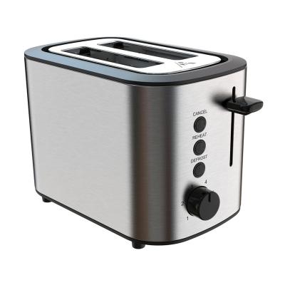 China Hotel China Manufactured High Quality Customized Stainless Small Size 2 Slice Bread Toaster for sale