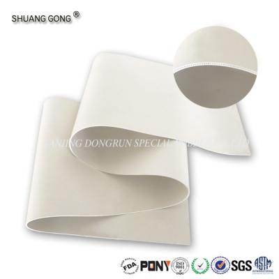 China White Color Silicone Rubber Seals Fabric /nylon Insert Sheet Manufacturer for sale