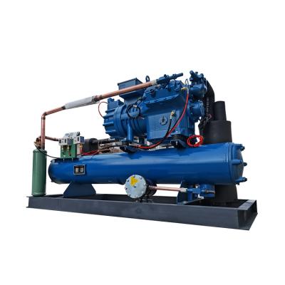 China Hotels China Factory Supply Refrigeration Unit Piston Compressor CoolingUnit Water Cooled Condensing Unit For Cold Storage for sale