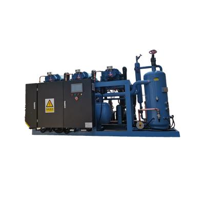 China Refrigeration Parts Good Selling Products 100HP Monoblock Condenser Unit 3 Screw Parallel Compressor Air Cooled Condensing Units For Cold Room for sale