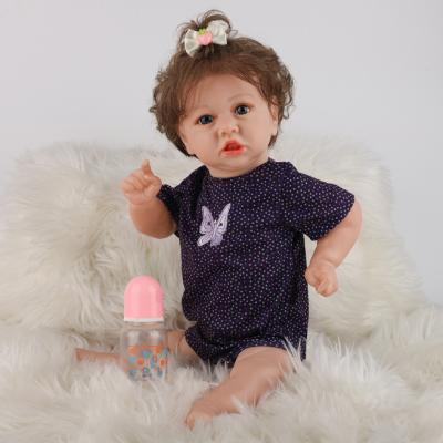 China Changeable Soft Popular Style Vinyl Silicone Reborn Baby Doll Style 22inch - Realistic Newborn Reborn Doll Dolls For Kids for sale