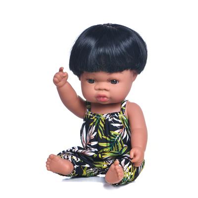 China New design black skin changeable African clothing doll toy full body silicone reborn baby doll factory price - doll for sale