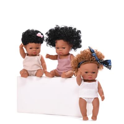 China Changeable Wholesale Lifelike Full Body Silicone Reborn Baby - African Doll Black Skin Doll Toy Kids for sale