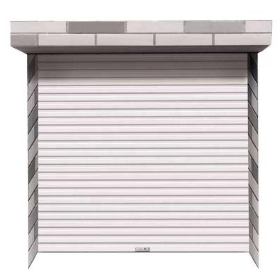 China Fire protection color steel rolling shutter slat builders 100mm roller pieces for villa garage door roller door for sale