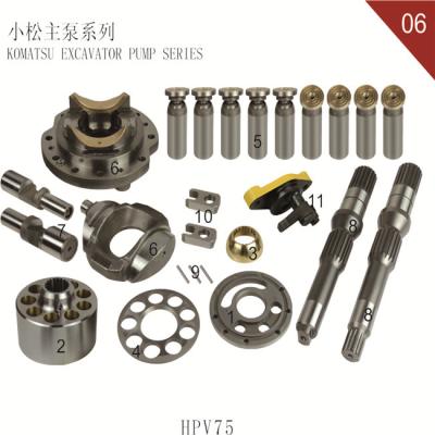 China Excavador principal Hydraulic Parts Fit de la bomba para la placa chapoteante hidráulica PC60-7 HPV75 de KOMATSU en venta