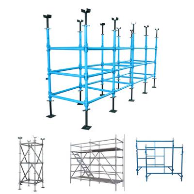 China Industrial zhongting steel hot dip galvanized steel ringlock scaffolding system long life ringlock scaffolding for sale