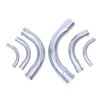 China Manufacturer Supply Silvery White Galvanized Bend Steel Pipe Equal for sale