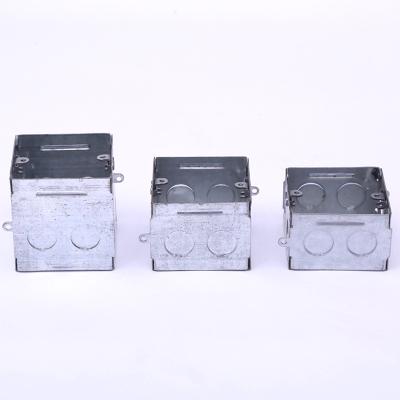 China China Manufacturer Silvery White Electrical Junction Box Metal 1.0mm for sale