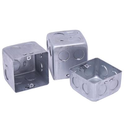 China Direct Selling Price 1.0mm Silver White Galvanized Waterproof Metal Junction Box for sale