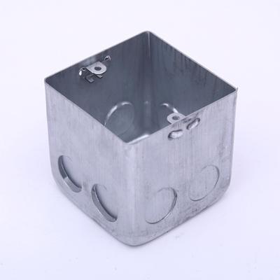 China Factory Price Chinese Silver White Galvanized Metal Electrical Junction Box 1.0mm for sale