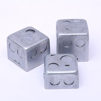 China Competitive Price Silver White Galvanized Metal Electrical Multiple Junction Box 1.0mm for sale