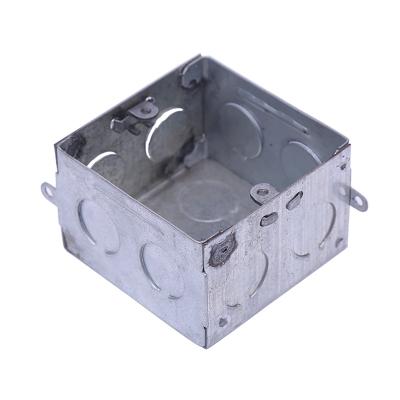 China Factory direct sales 1.0mm metal silver white galvanized metal junction box for sale