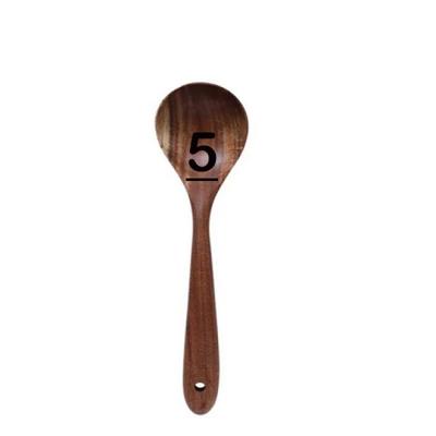 China Sustainable Hot Sale Customized Wooden Kitchen Tool Kit Wooden Measuring Spoon Set for sale