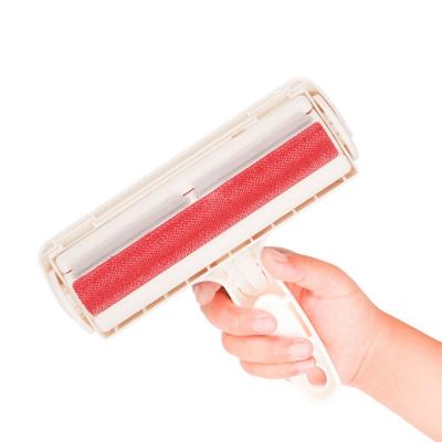 China Direct Selling Viable White Red Pink Plastic Plastic Customized Pet Cleaning Brush Hair Removal Brush for sale