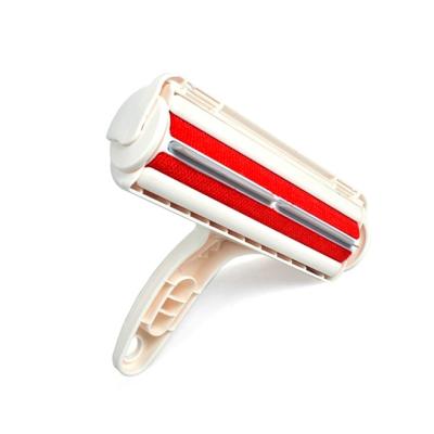 China Good Customized Viable Selling White Red Pink Plastic Roller Brush Pet Hair Remover Brush Pet Hair Remover Brush for sale