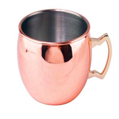 China 2021 New Product 60ML Stainless Steel Moscow Glass Mule Cups Solid Copper Cup Viable for sale