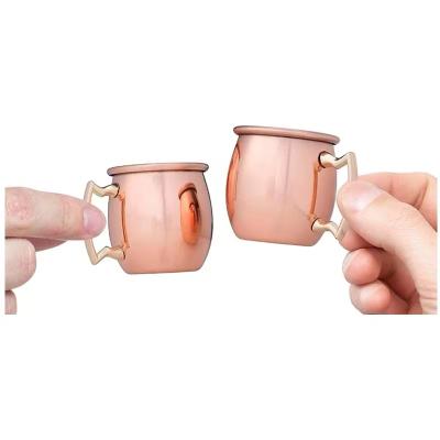 China 550ml Viable 18 Ounce 60ML Hammered Moscow Mule Cup Beer Cup Coffee Mug Cup Copper Plated Copper Plated for sale