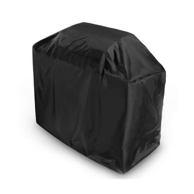 China Direct Selling Oxford Waterproof Black Cloth Customized Patio Grill Cover BBQ Cover for sale