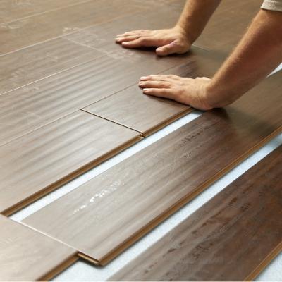 China Contemporary Traditional 12mm Vinyl Plank Laminated Wood Board Hot Press Waterproof Parquet White Oak Laminate Flooring for sale