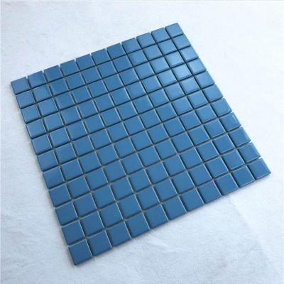 China Parquet Irredecent Black Mosaics Decorative Ceramic Cheap Swimming Iridescent Blue White Glass Pool Mosaic Bathroom Tiles for sale