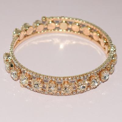 China Trendy Shiny Personality Design Fashion Bracelet Diamond Zircon Bracelet Adjustable Opening for sale